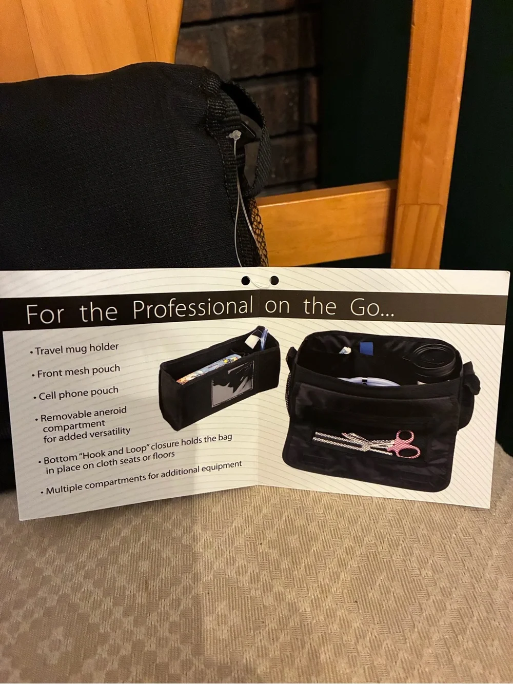 Prestige Medical Car-Go Tote Messenger Bag - Black